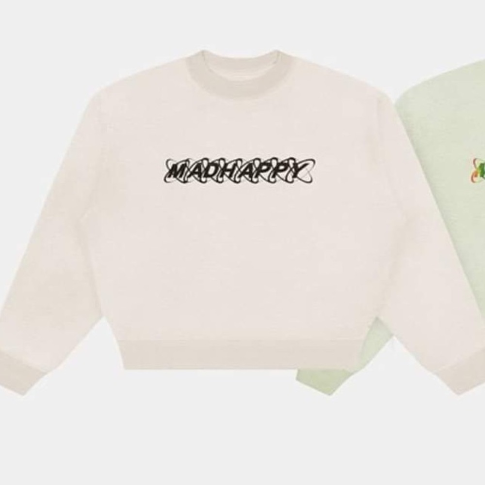 Madhappy Rainbow Eclipse Cream Crewneck Sweatshirt